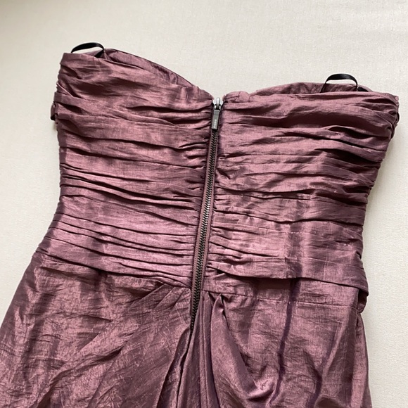 COPY - Bebe Purple Strapless Formal Dress with Jewels - Picture 7 of 11